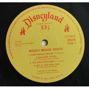 Walt Disney Mickey Mouse Disco 1979 Asia Vinyl LP ***READY TO SHIP from Hong Kong***